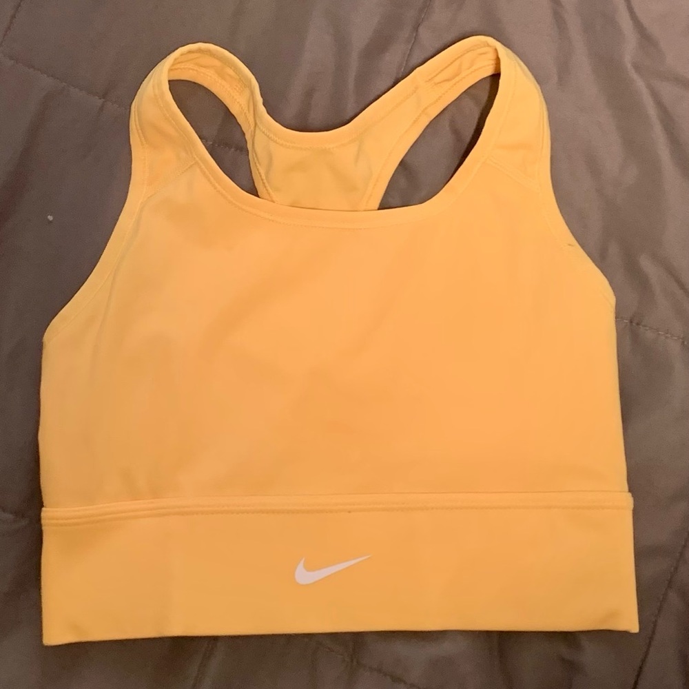 Nike Sports Bra, Golden Yellow, Small